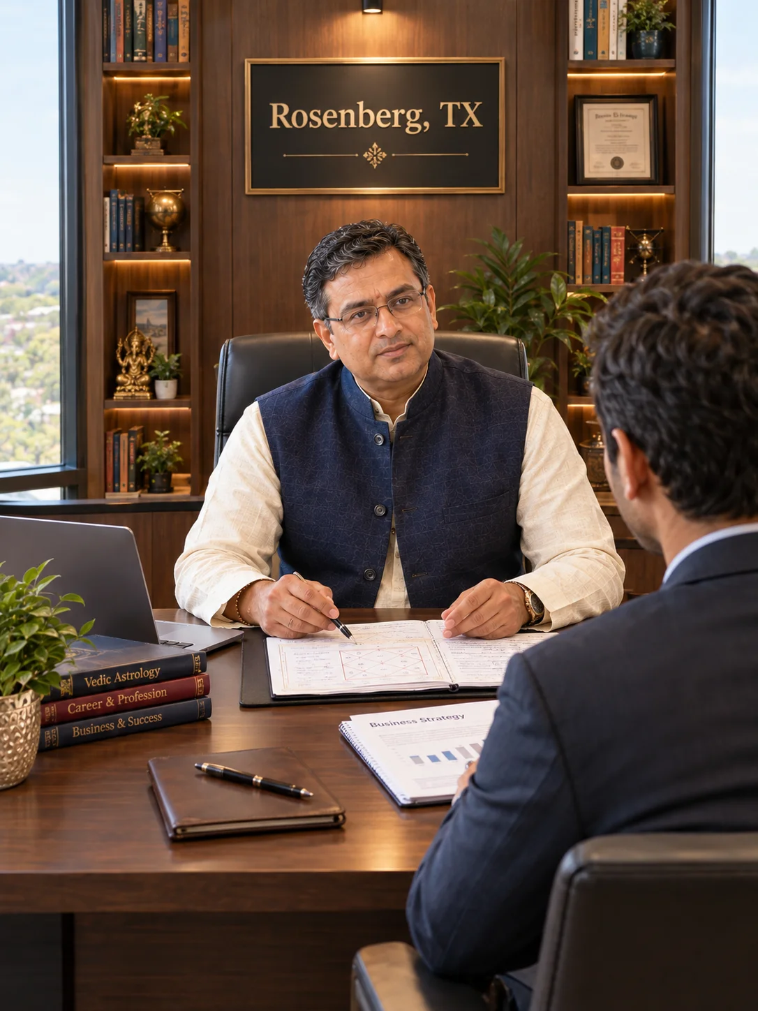 Career and business astrology consultation providing personalized guidance for professional goals in Rosenberg, TX