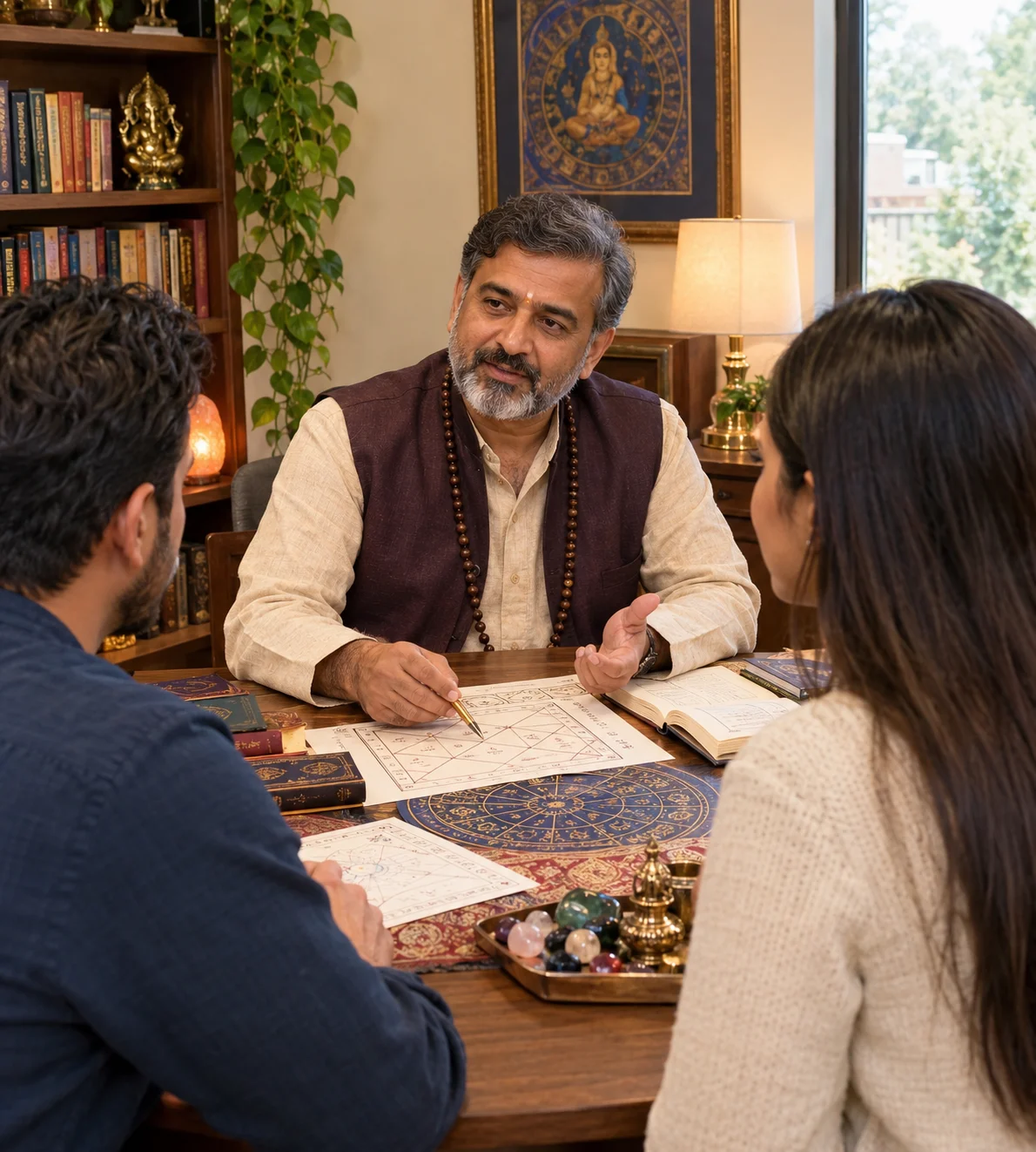 Master Gurudev providing love and relationship psychic reading guidance to a client in Richmond, TX