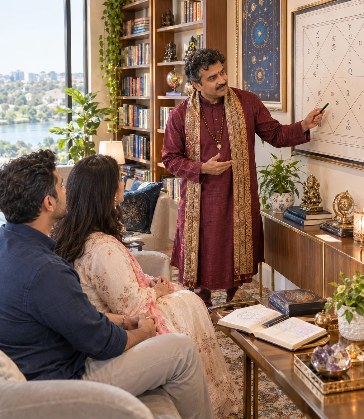 Vedic astrology and psychic readings in Sugar Land, TX for love, career, and life guidance.