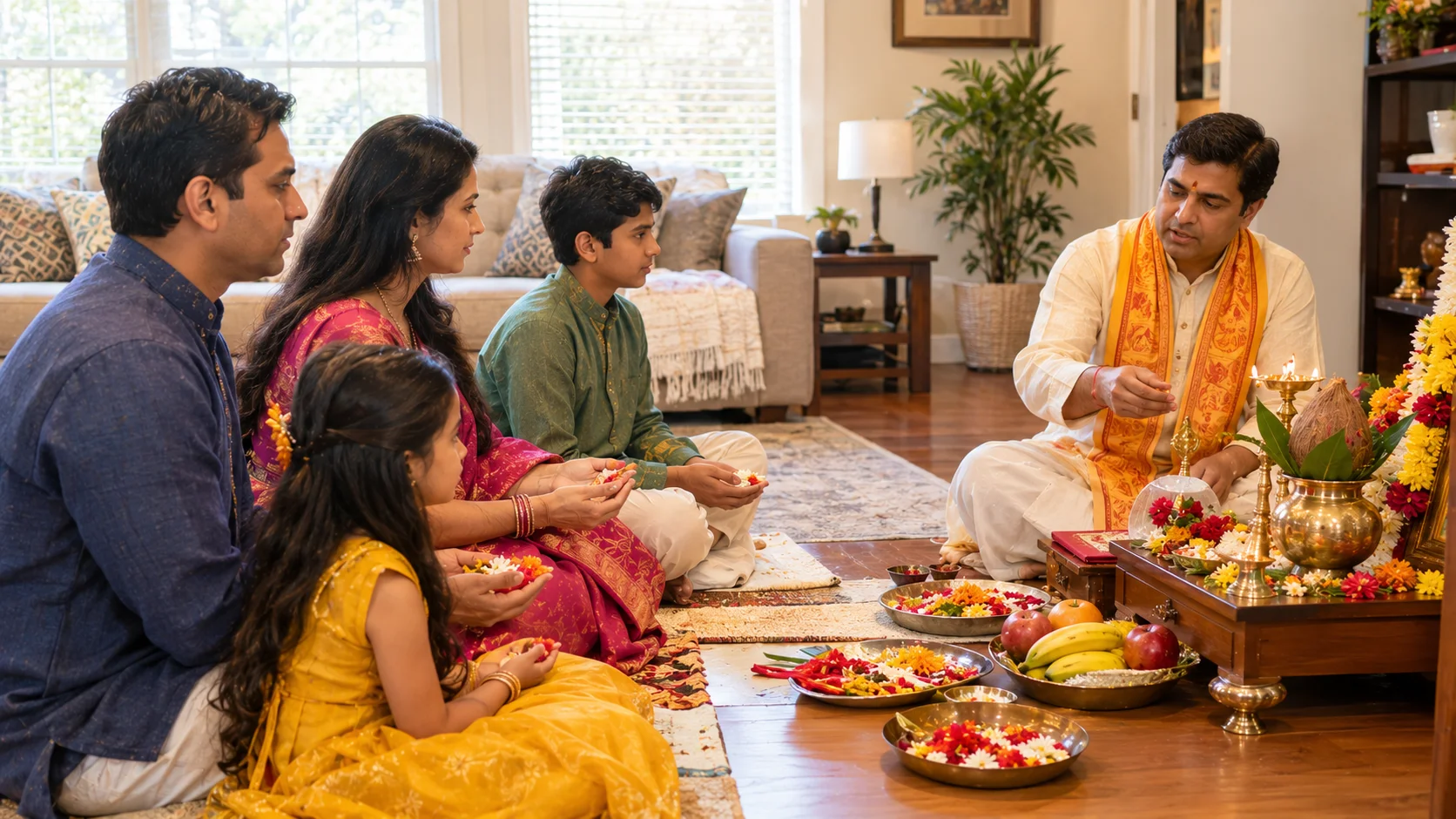 Indian Pooja Services in Houston performed at home